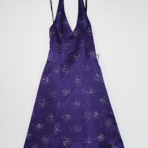 Prom Dress: Purple Halter w/ sparkles
